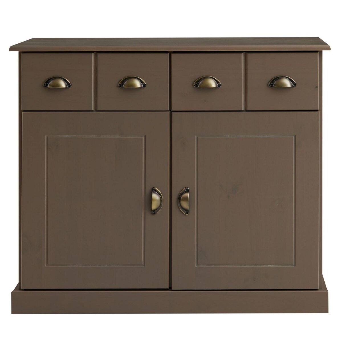 IDIMEX Buffet PARIS en pin massif, 2 portes et 2 tiroirs