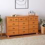 Voir la diapositive 2 : IDIMEX Commode apothicaire COLMAR en pin massif, 12 tiroirs
