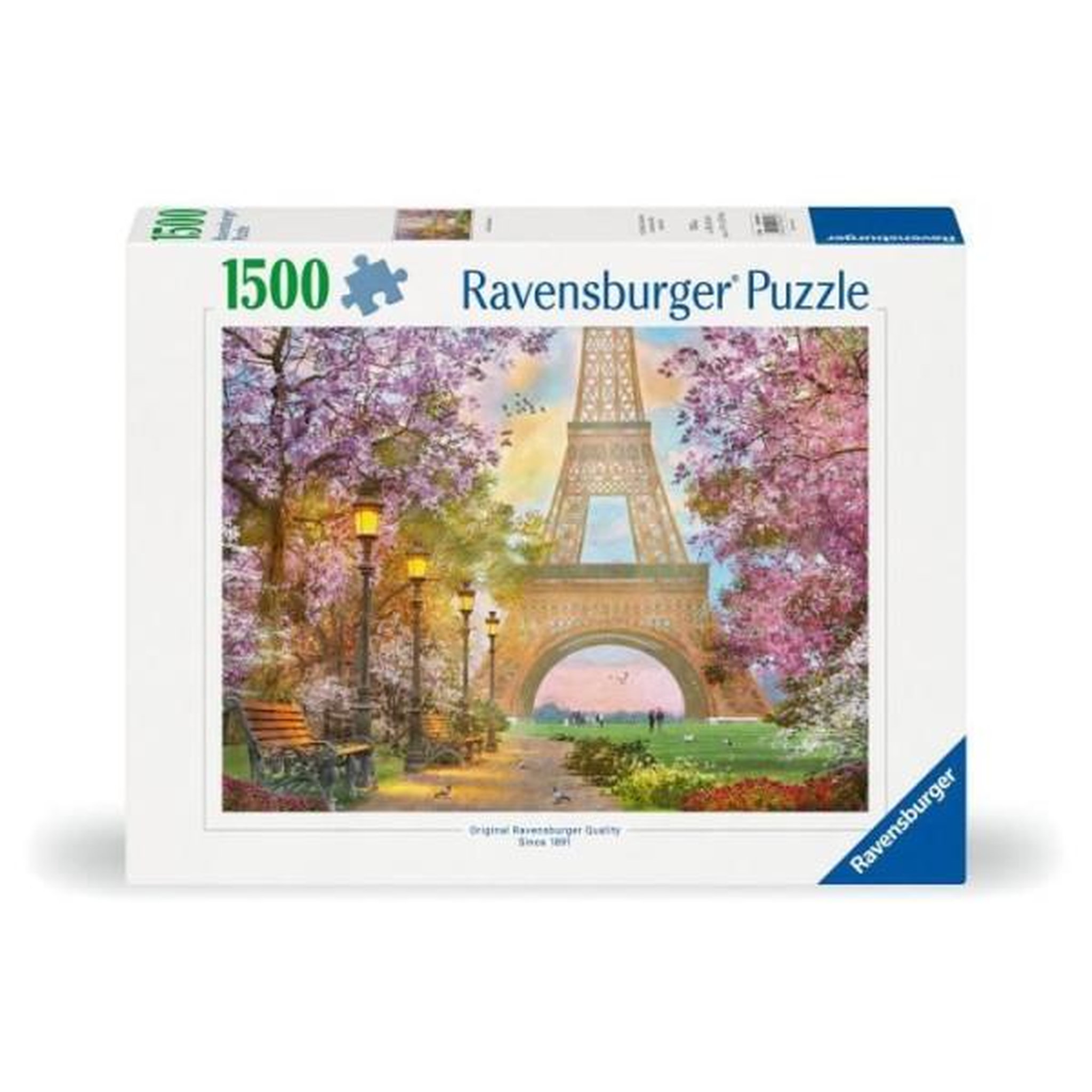 Voir la diapositive 2 : RAVENSBURGER Puzzle 1500 pieces amour a paris, adultes & enfants des 14 ans, puzzle de qualité supérieure 80x60cm, 12000694, ravensburger