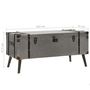 Voir la diapositive 6 : VIDAXL Table basse MDF et aluminium 102x51x47,5 cm