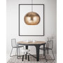 Voir la diapositive 2 : Paris Prix Lampe Suspension Design  Factory Style  47cm Or