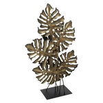 ATMOSPHERA Décoration à Poser Feuille  Monstera  57cm Bronze