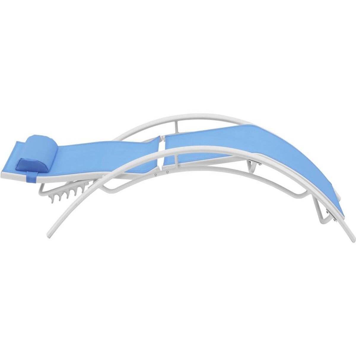 Habitat et Jardin Bain de soleil en aluminium  Beauty  - Phoenix - Bleu - Lot de 2