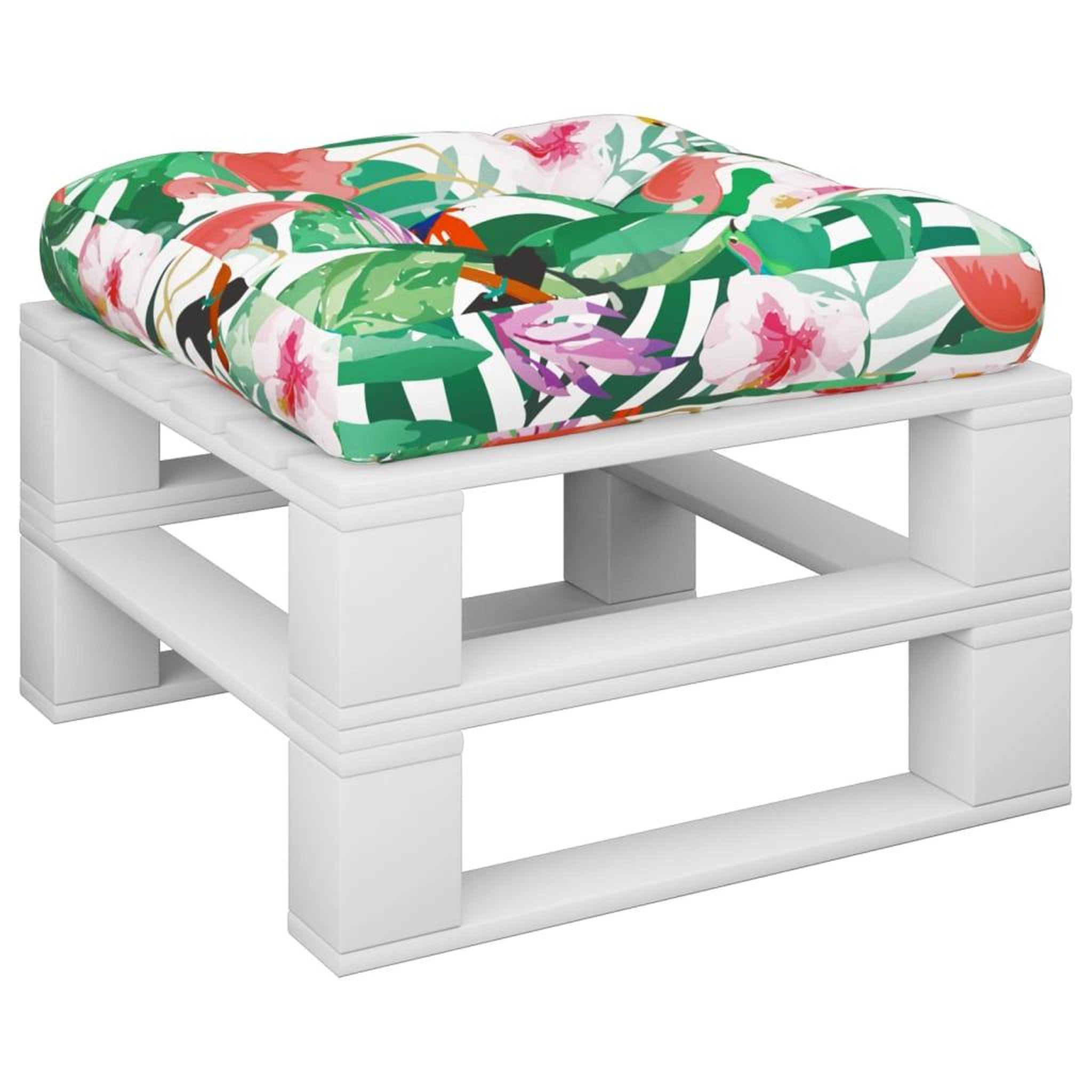 Voir la diapositive 3 : VIDAXL Coussin de palette multicolore 58x58x10 cm tissu Oxford