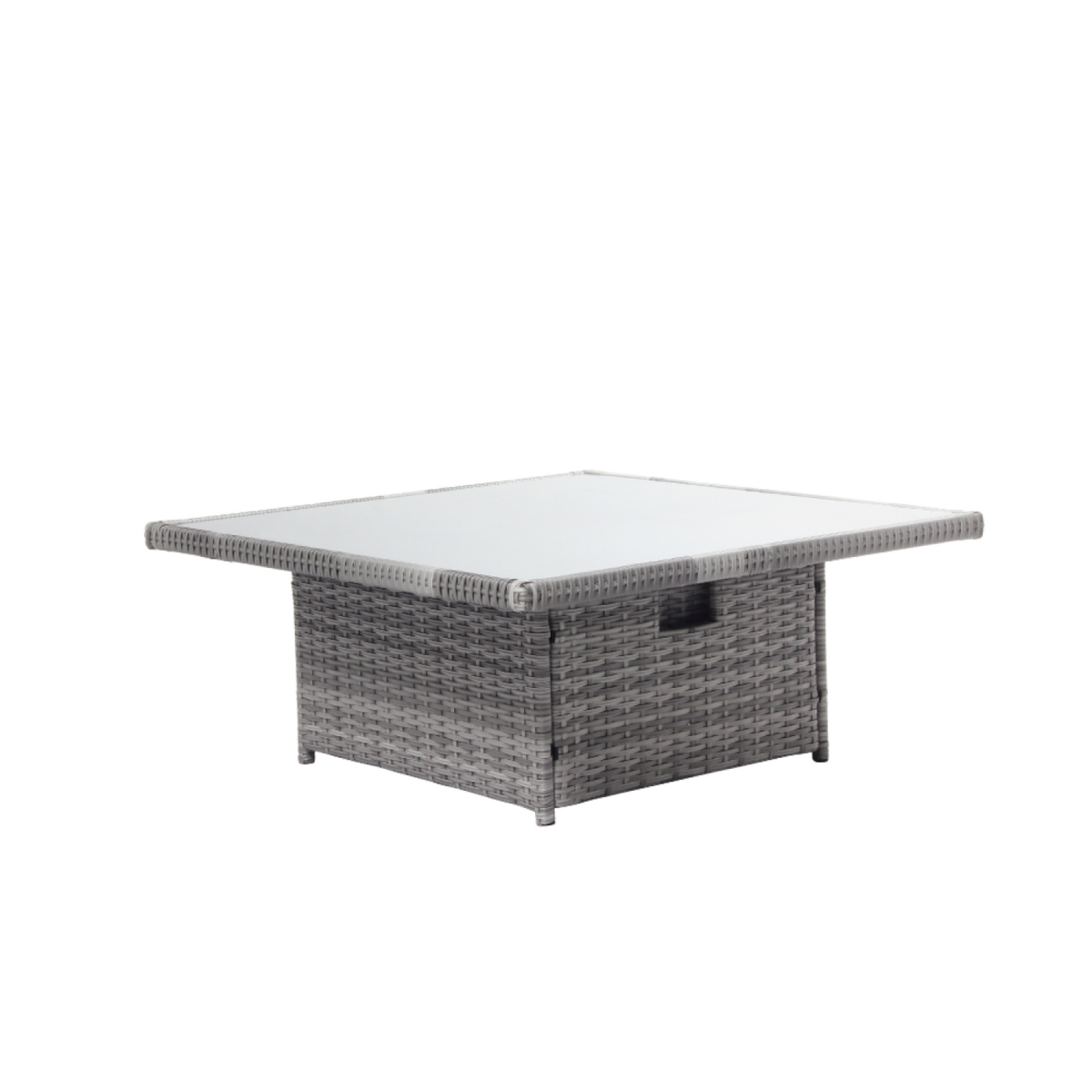 CONCEPT USINE Salon de jardin 6 places gris VIANA