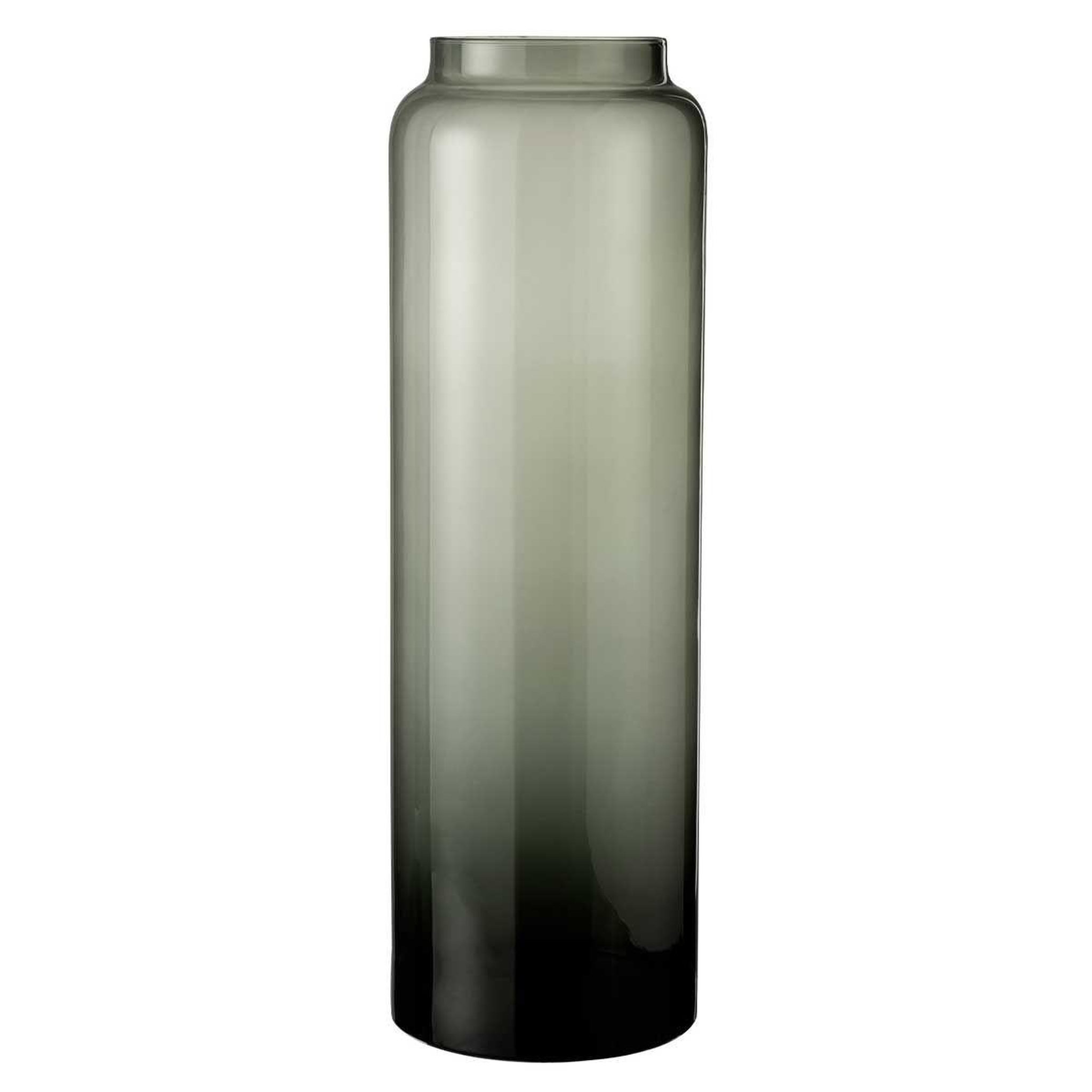 Voir la diapositive 1 : J-LINE Vase design en verre  droit long  60cm gris