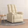 Voir la diapositive 1 : VIDAXL Fauteuil inclinable Creme Tissu