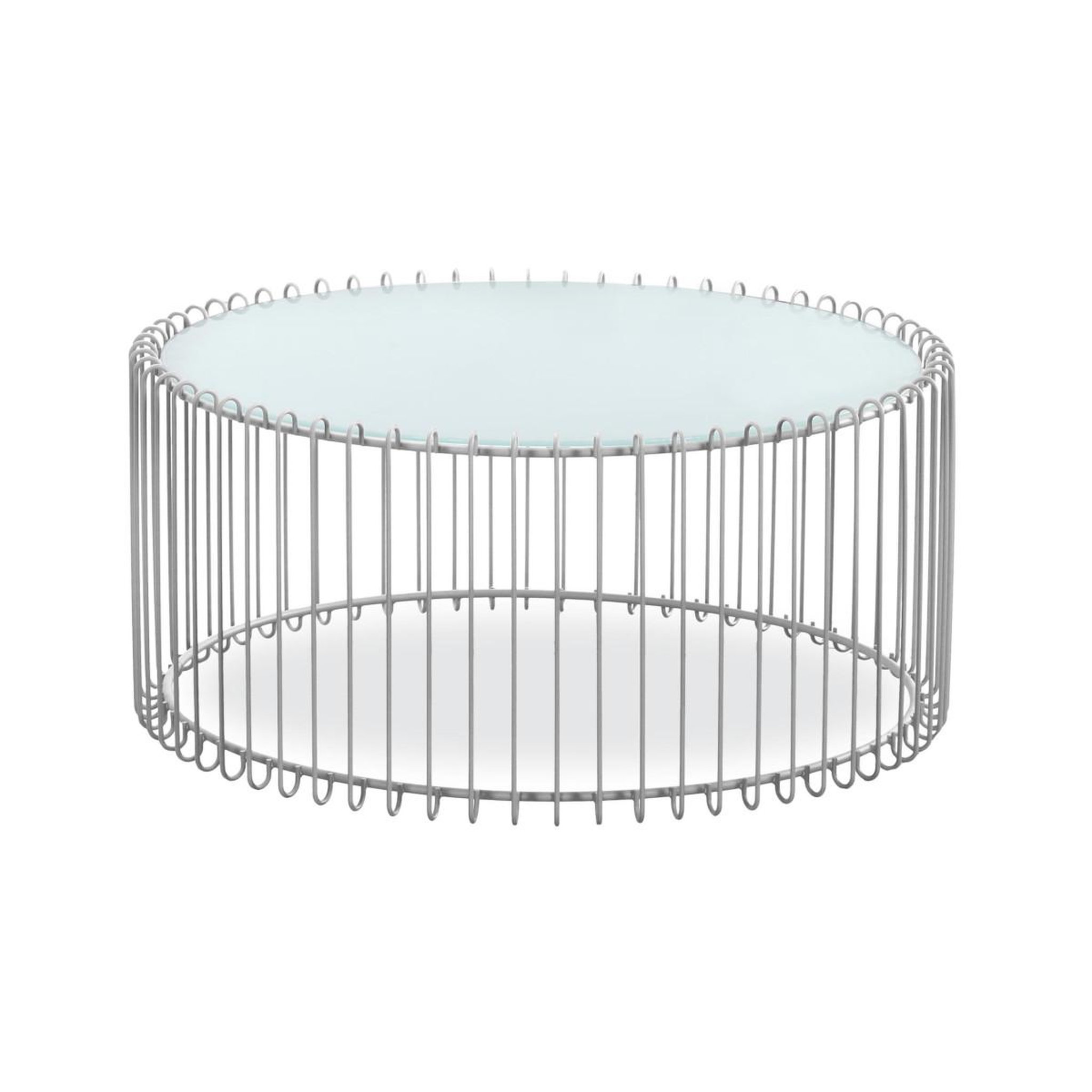 Voir la diapositive 2 : Paris Prix Lot 2 tables basses  universe  85cm blanc & gris