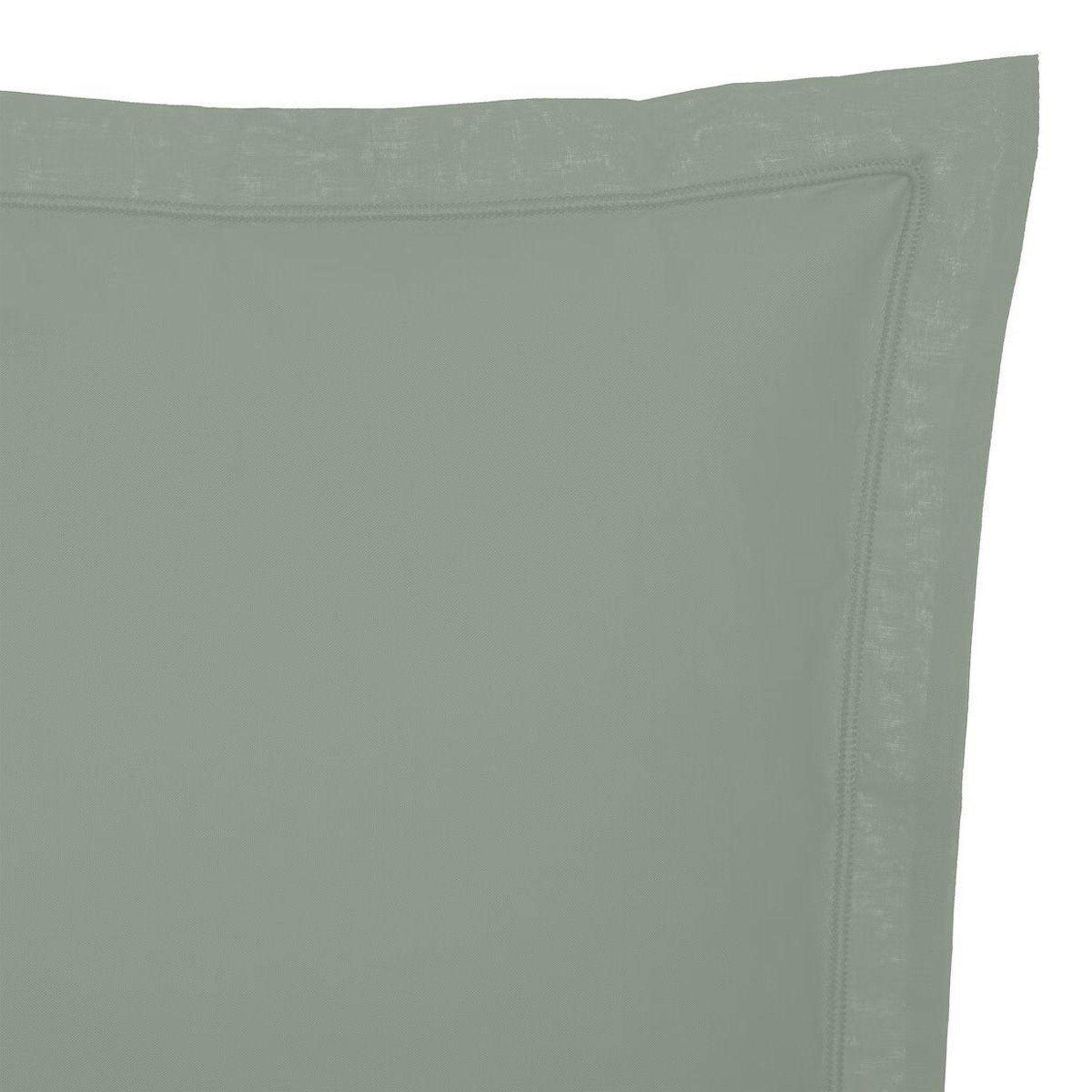 Voir la diapositive 2 : ATMOSPHERA Taie d'oreiller  percale  50x70cm vert tilleul