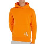 CALVIN KLEIN JEANS Sweat à Capuche  Homme Calvin Klein JeansColor Off Placed. Coloris disponibles : Orange