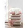 Voir la diapositive 4 : Paris Prix Plaid Déco Tricot  Abby  143x195cm Blanc