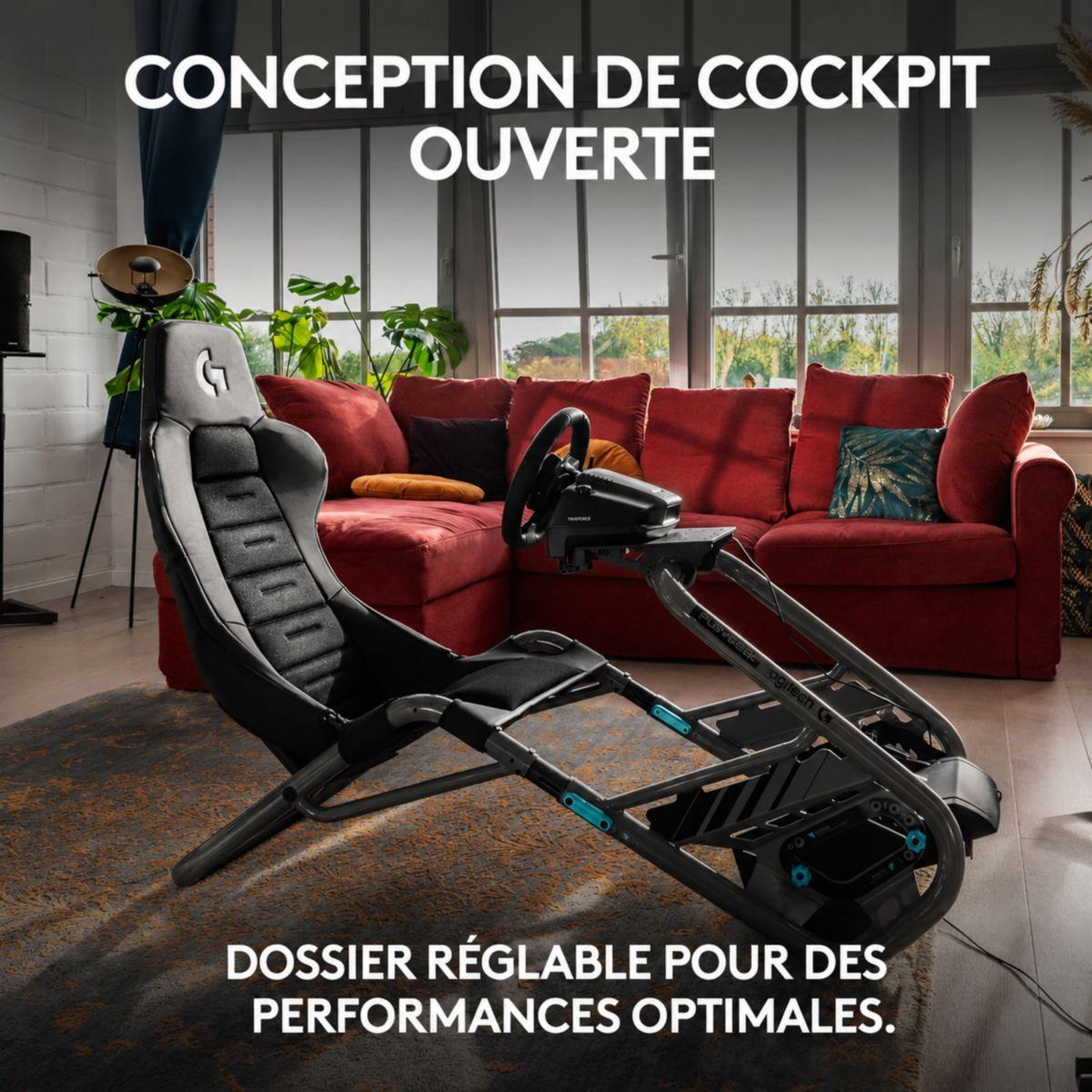 Voir la diapositive 5 : Playseat Cockpit trophy logitech g
