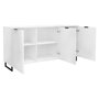 Voir la diapositive 2 : BEST MOBILIER Barbara - buffet bas - blanc - 150 cm