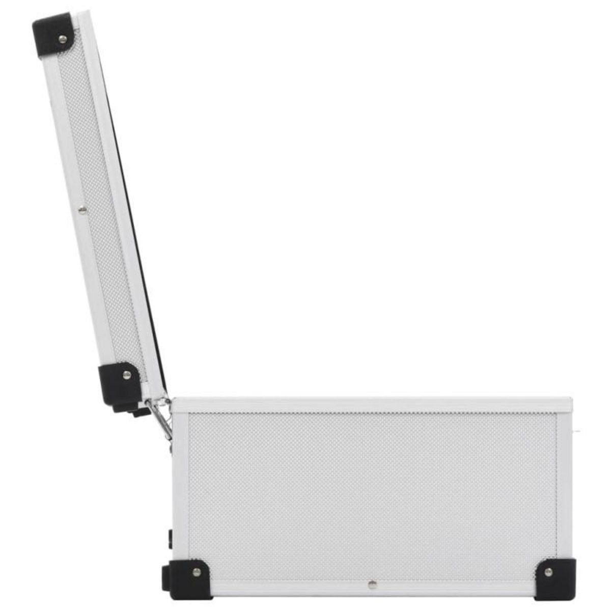 VIDAXL Étui de CD pour 80 CD Aluminium ABS Argenté