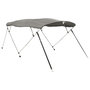 Voir la diapositive 3 : VIDAXL Toit bimini a 4 arceaux parois laterales 243x(230-244)x137 cm