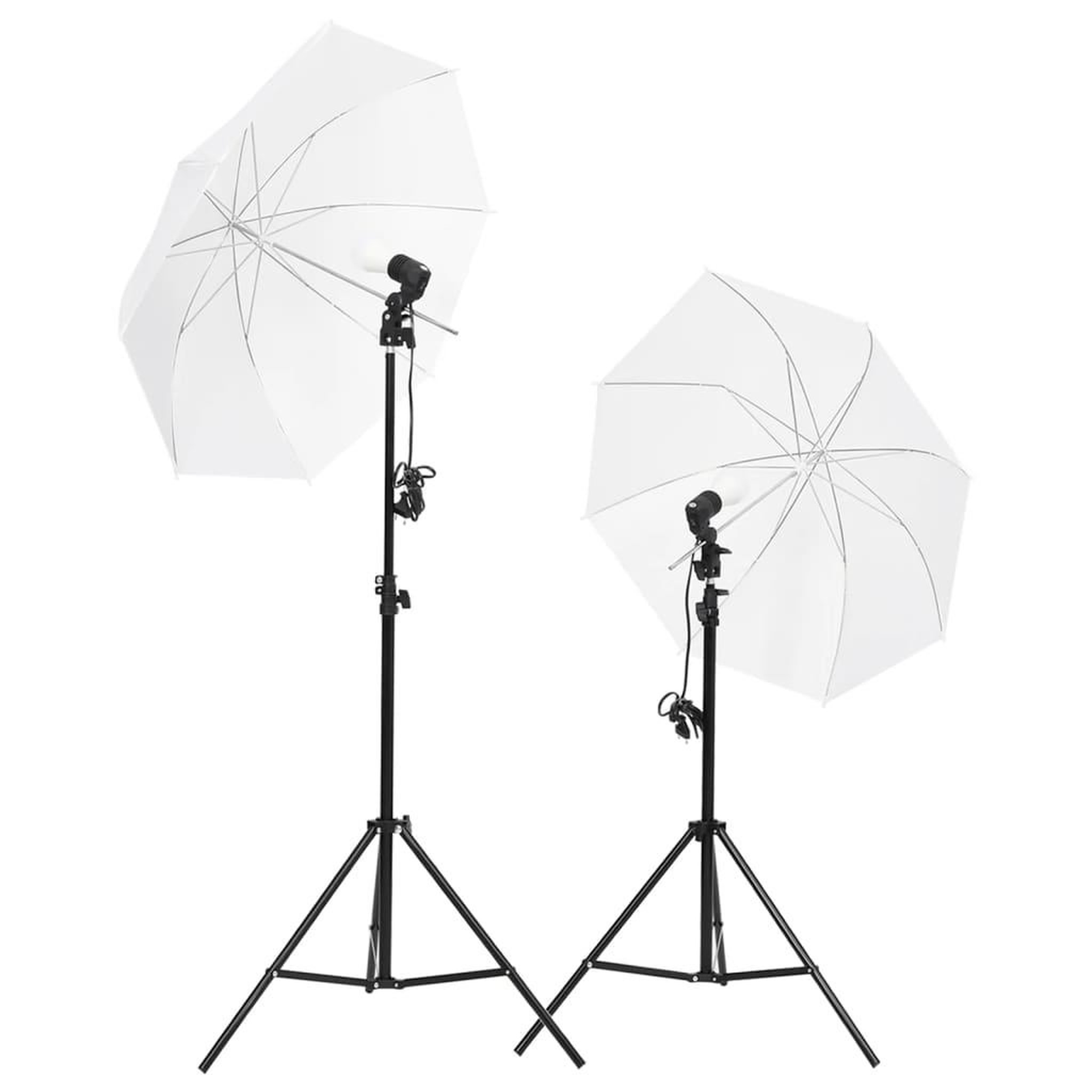 Voir la diapositive 2 : VIDAXL Kit de studio photo avec eclairage toile de fond et reflecteur