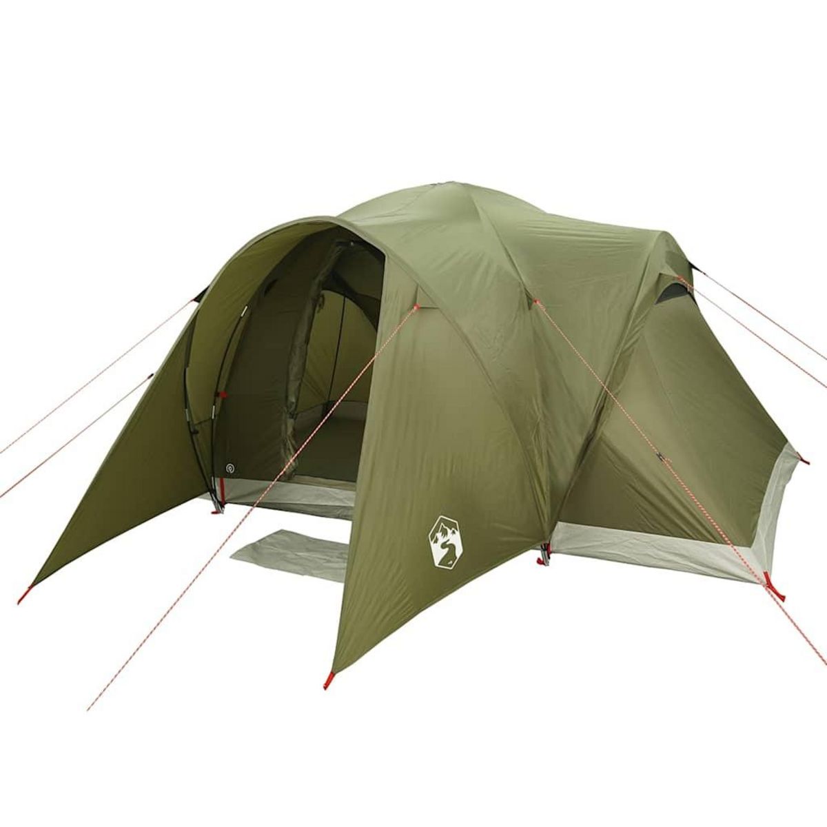 VIDAXL Tente familiale a dome 6 personnes vert olive impermeable