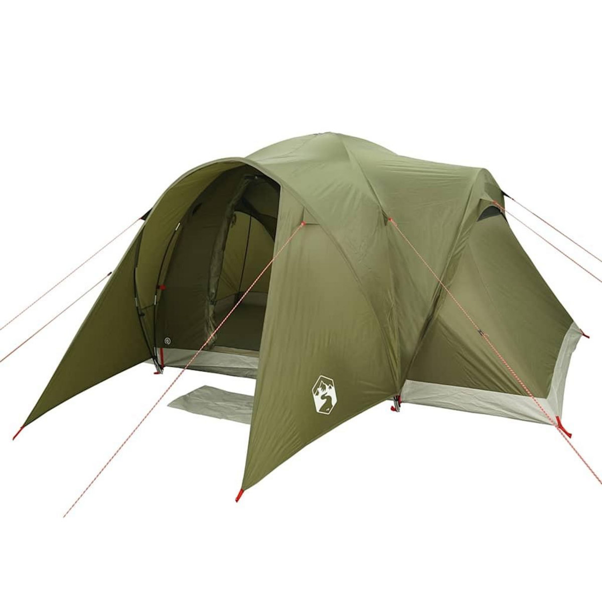 VIDAXL Tente familiale a dome 6 personnes vert olive impermeable