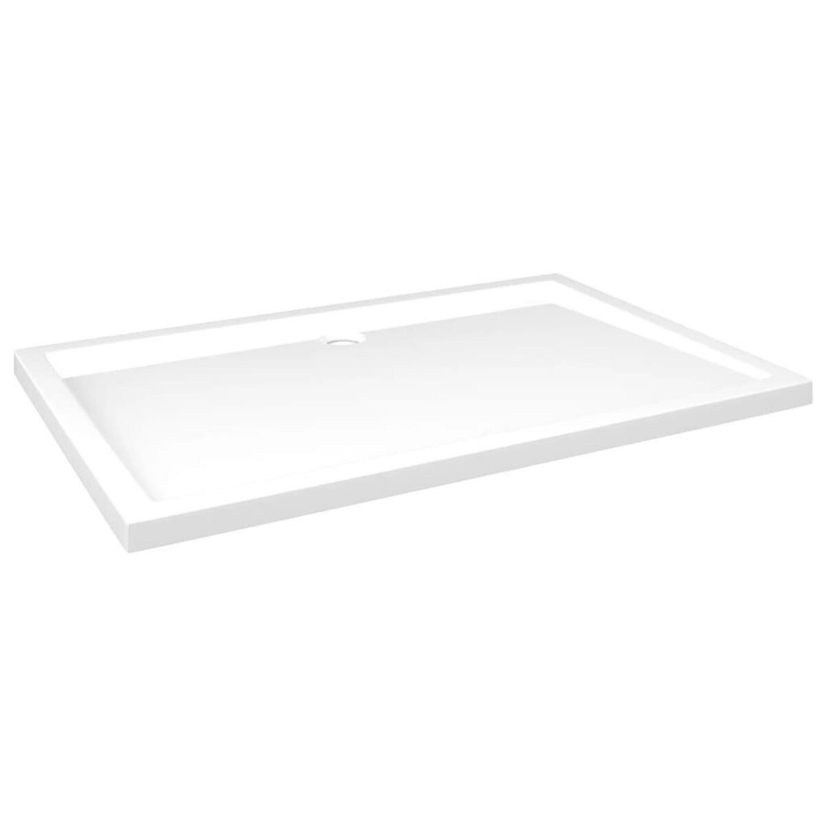 VIDAXL Receveur de douche rectangulaire ABS Blanc 80x120 cm