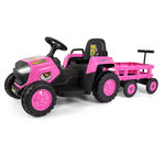 MILLY MALLY Tracteur rose avec remorque