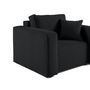 Voir la diapositive 4 : BEST MOBILIER Topaze - fauteuil - en velours texturé