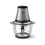 Philips Mini hachoir bol verre 2l 500w silver - HR1503/00