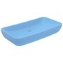 VIDAXL Lavabo de luxe rectangulaire Bleu clair mat 71x38 cm Ceramique