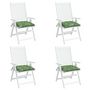 Voir la diapositive 4 : VIDAXL Coussins de chaise lot de 4 a motif de feuilles 50x50x7cm tissu