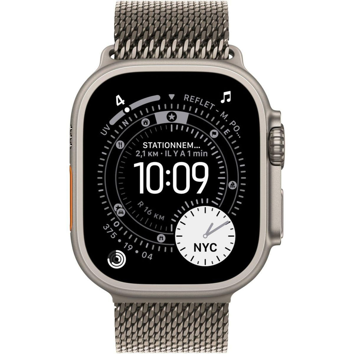 APPLE Montre connectée 49mm Tit Naturel Milanais Ultra 3 S Cellular