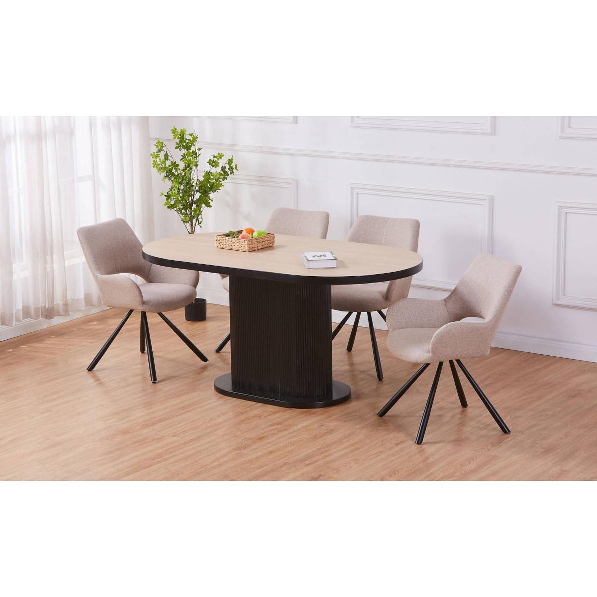 Voir la diapositive 4 : Paris Prix Table à manger design  rosalia  160cm naturel