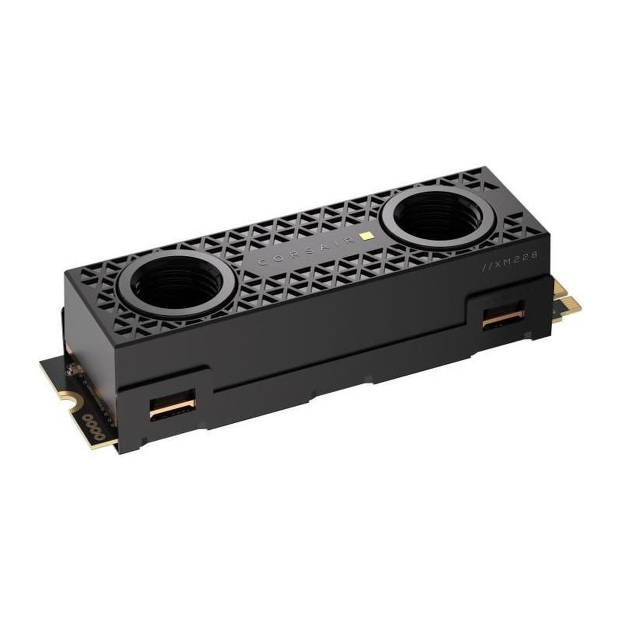 Voir la diapositive 4 : Corsair Disque SSD M.2 - CORSAIR - MP700 PRO SE Hydro X Series - TLC NAND - Waterblock préinstallé - DirectStorage - 14 000 Mo/s