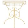 Voir la diapositive 2 : VIDAXL Table d'appoint Vintage Demi-ronde Metal 72x36x74 cm Dore