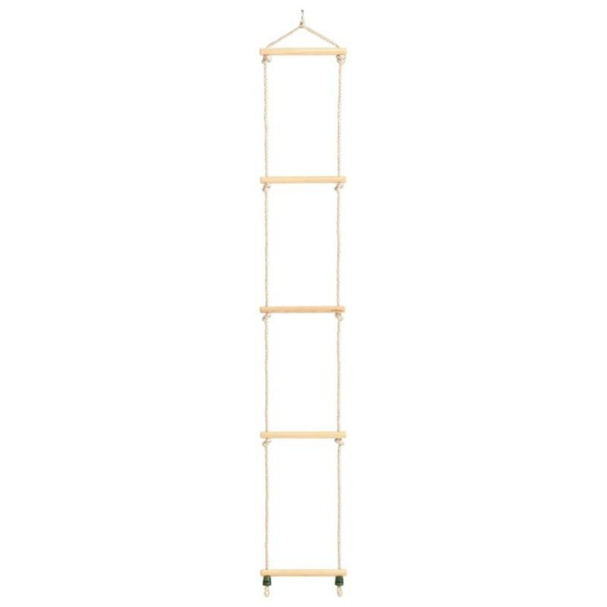 VIDAXL Échelle de corde pour enfants Bois massif et PE 30x168 cm