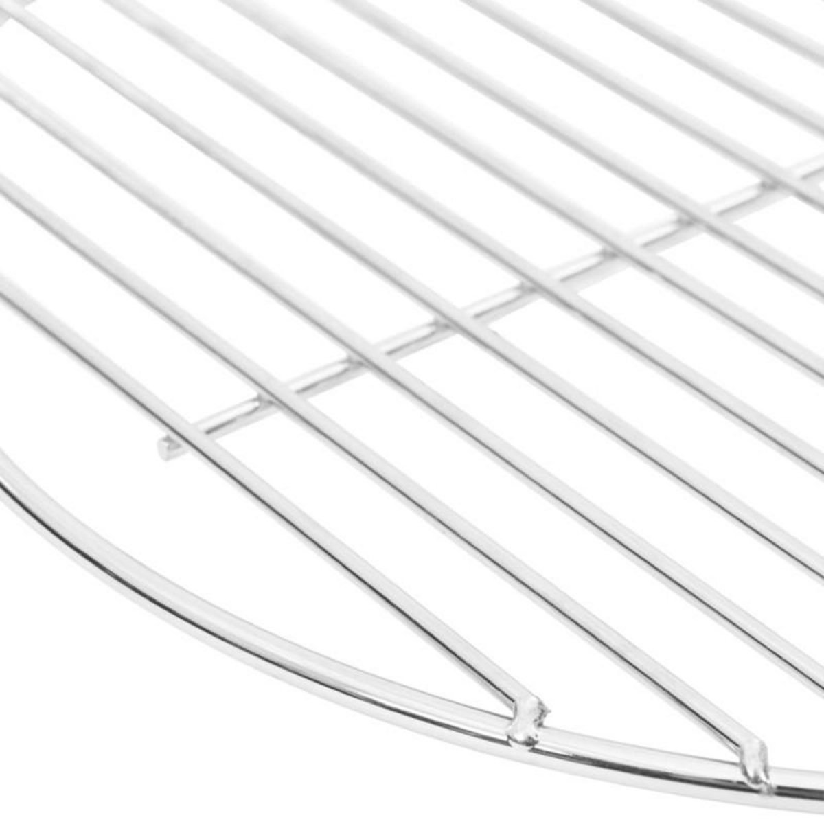 VIDAXL Grille de barbecue ronde Ø34,5 cm acier inoxydable 304