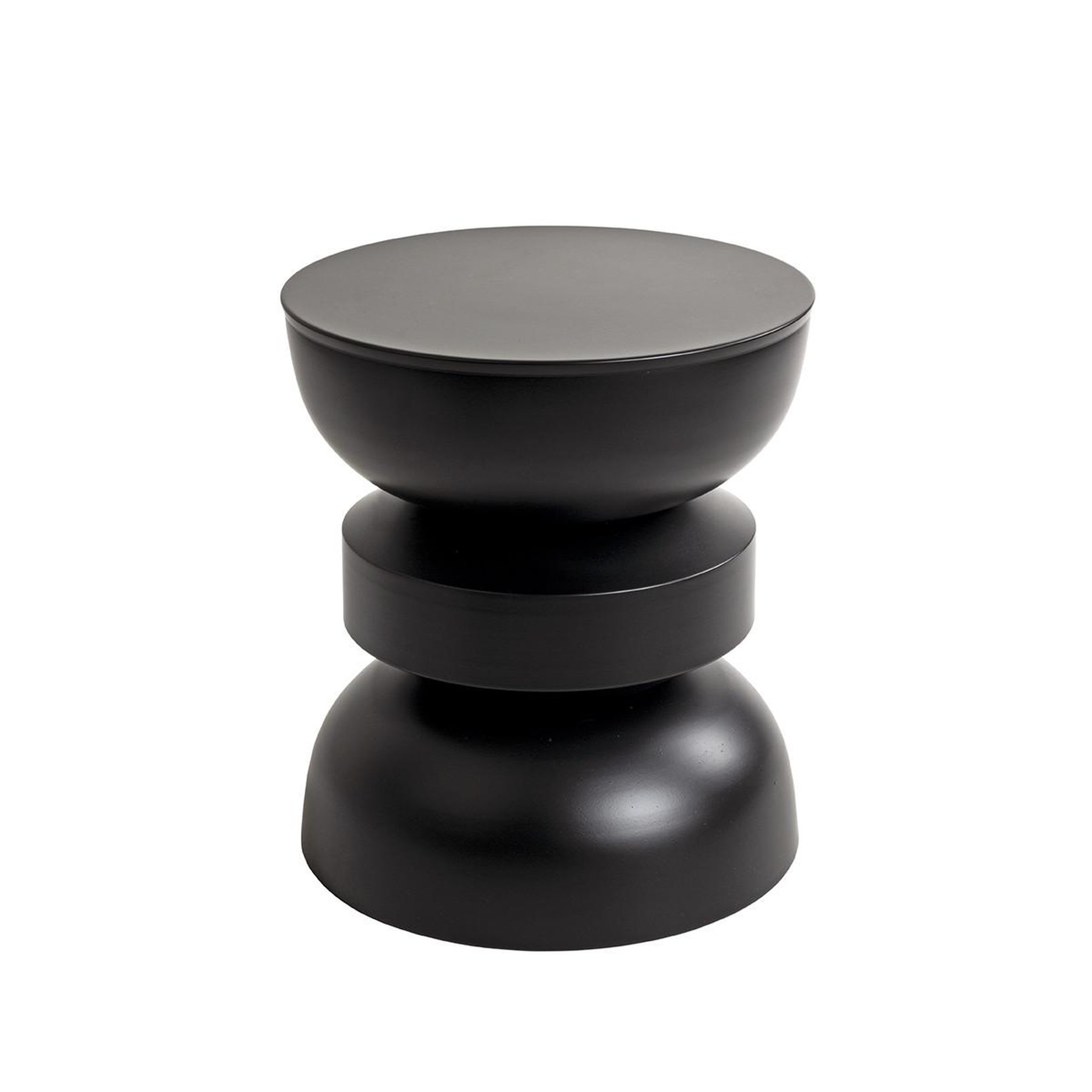 Paris Prix Table d'Appoint Sablier  Merlin  45cm Noir