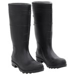 VIDAXL Bottes de pluie noir taille 43 PVC
