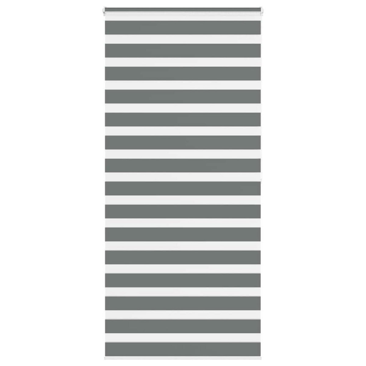 VIDAXL Store zebre gris fonce largeur du tissu 90,9 cm polyester