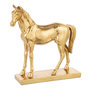 Voir la diapositive 1 : Paris Prix Statuette Cheval sur Socle  Hollywood  28cm Doré