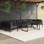 Voir la diapositive 1 : VIDAXL Salon de jardin 8 pcs avec coussins Aluminium Anthracite