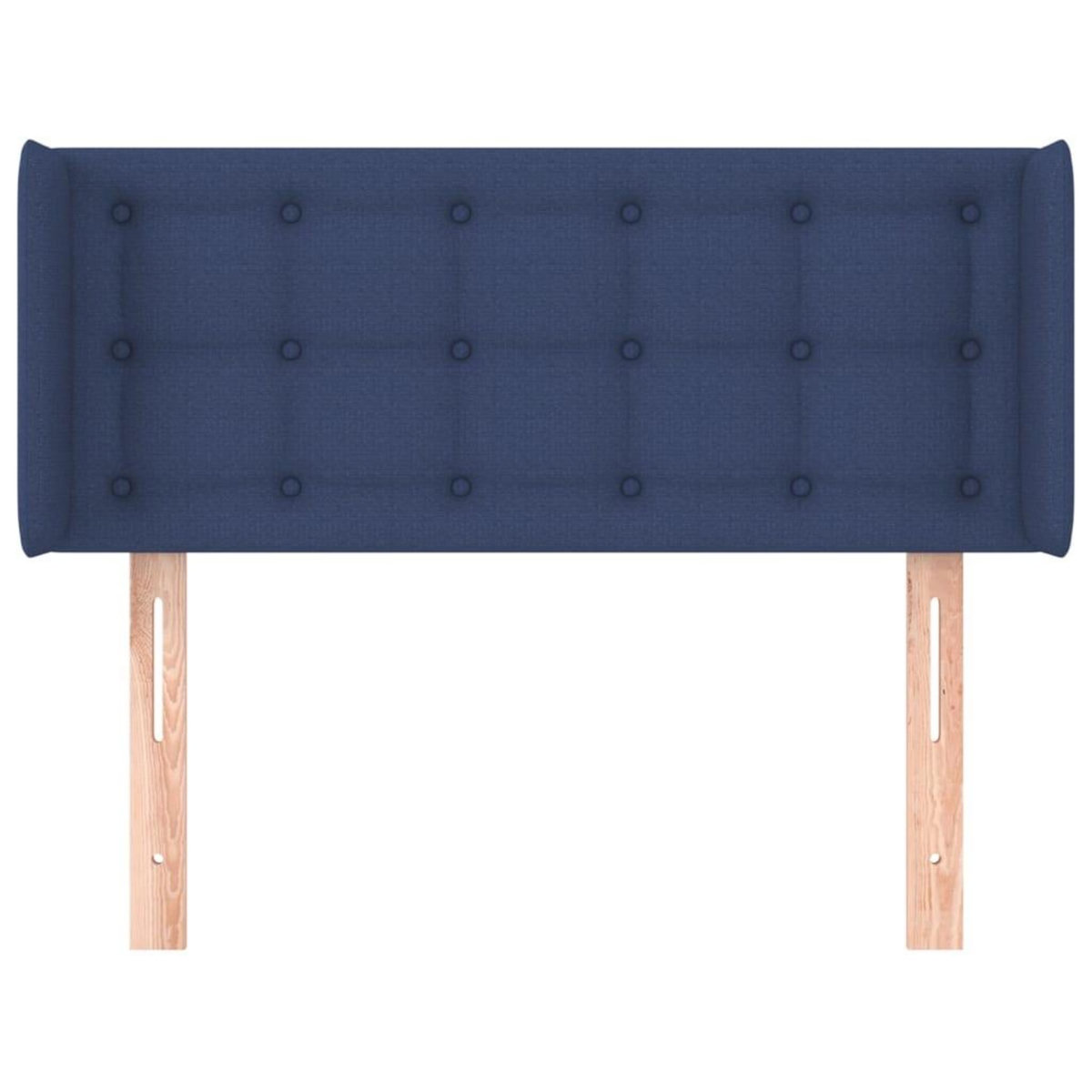 VIDAXL Tete de lit avec oreilles Bleu 83x16x78/88 cm Tissu
