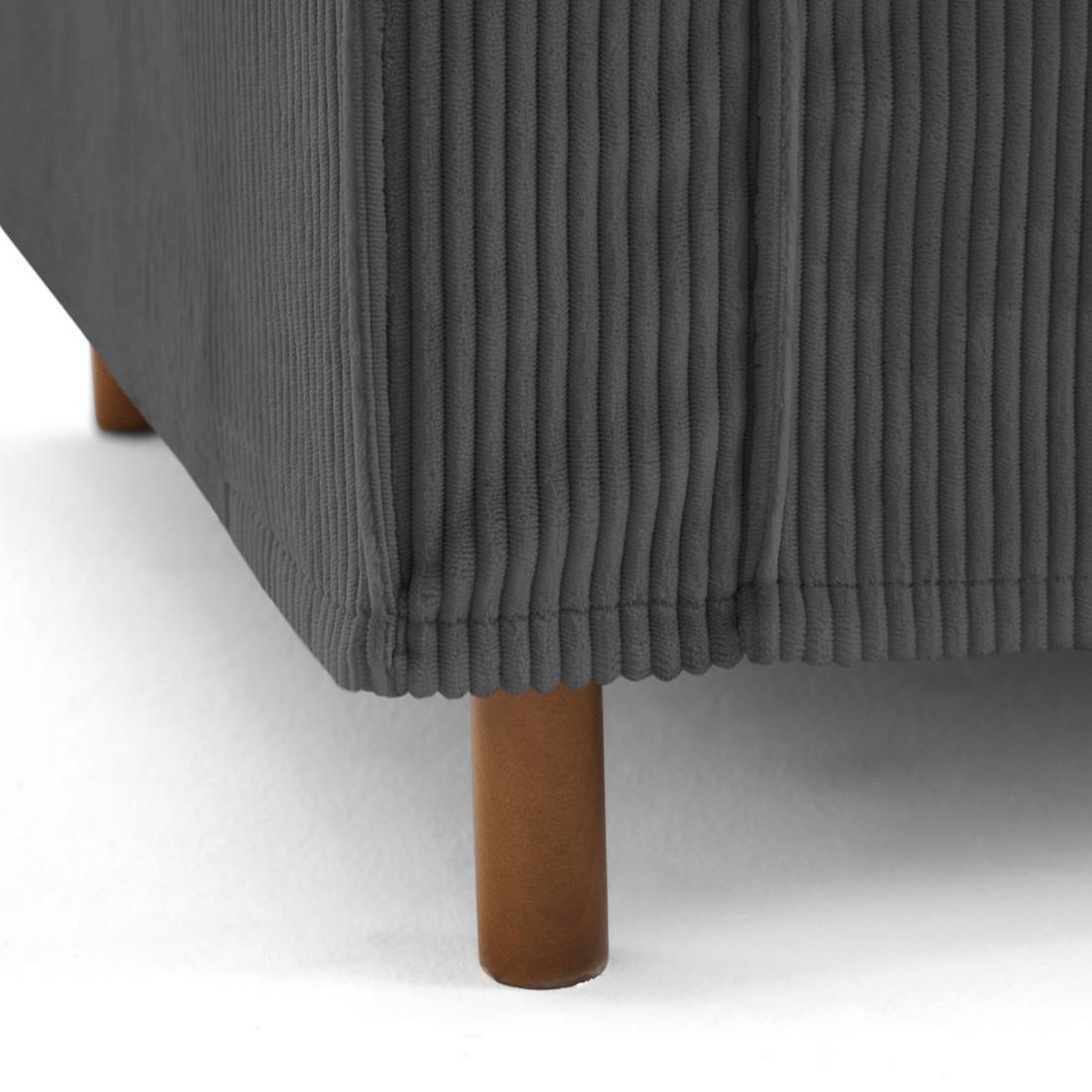 Voir la diapositive 2 : LISA DESIGN Jake - canapé déhoussable d'angle droit 5 places en velours côtelé