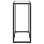 Voir la diapositive 3 : VIDAXL Table console Blanc 60x35x75 cm Verre trempe