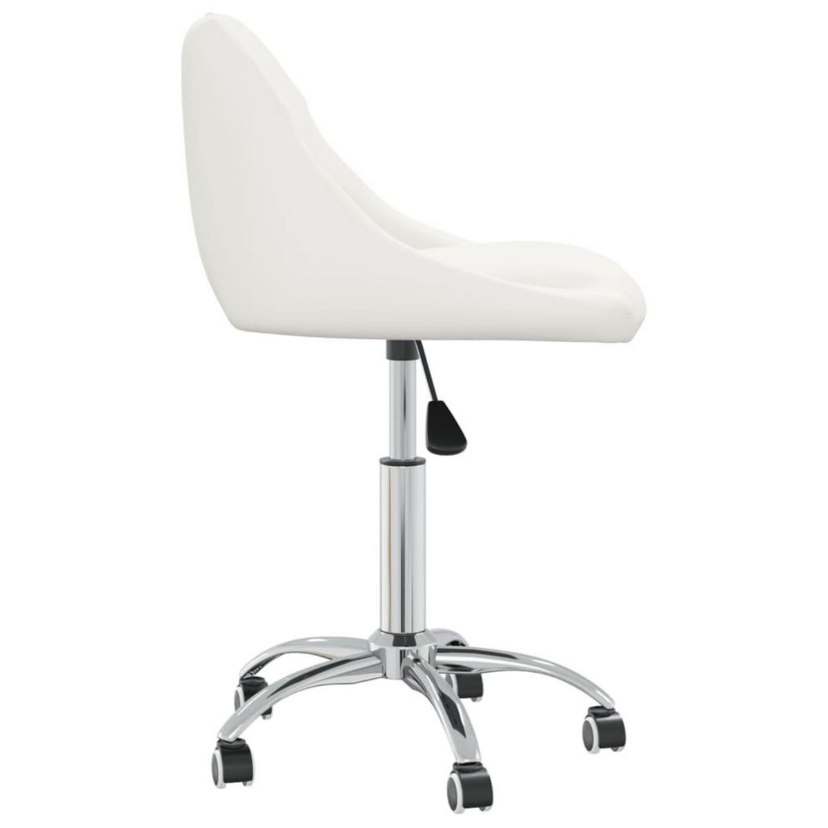 VIDAXL Chaises pivotantes a manger lot de 4 Blanc Similicuir