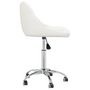 Voir la diapositive 3 : VIDAXL Chaises pivotantes a manger lot de 4 Blanc Similicuir