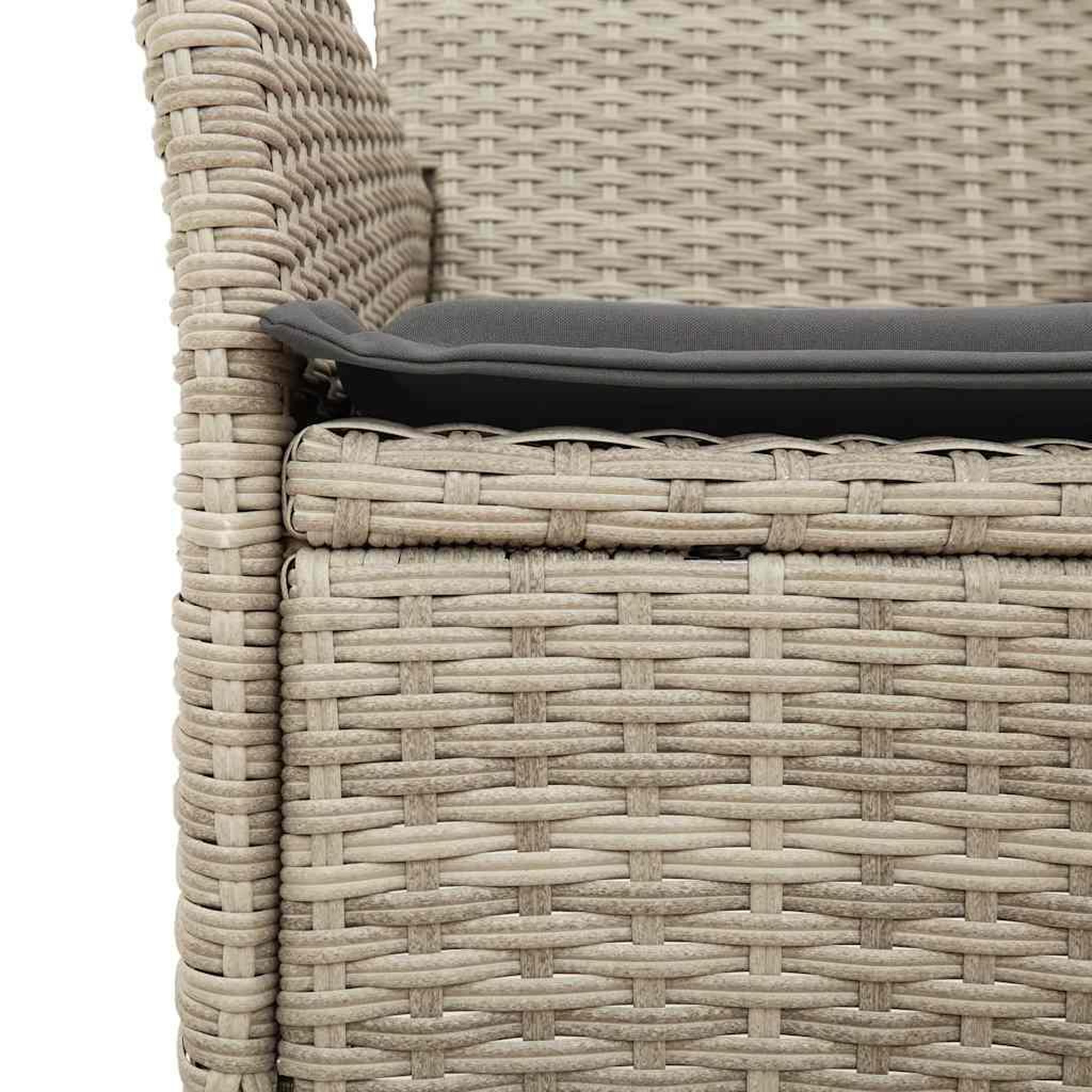 Voir la diapositive 5 : VIDAXL Ensemble a manger de jardin avec coussins 3 pcs rotin et verre