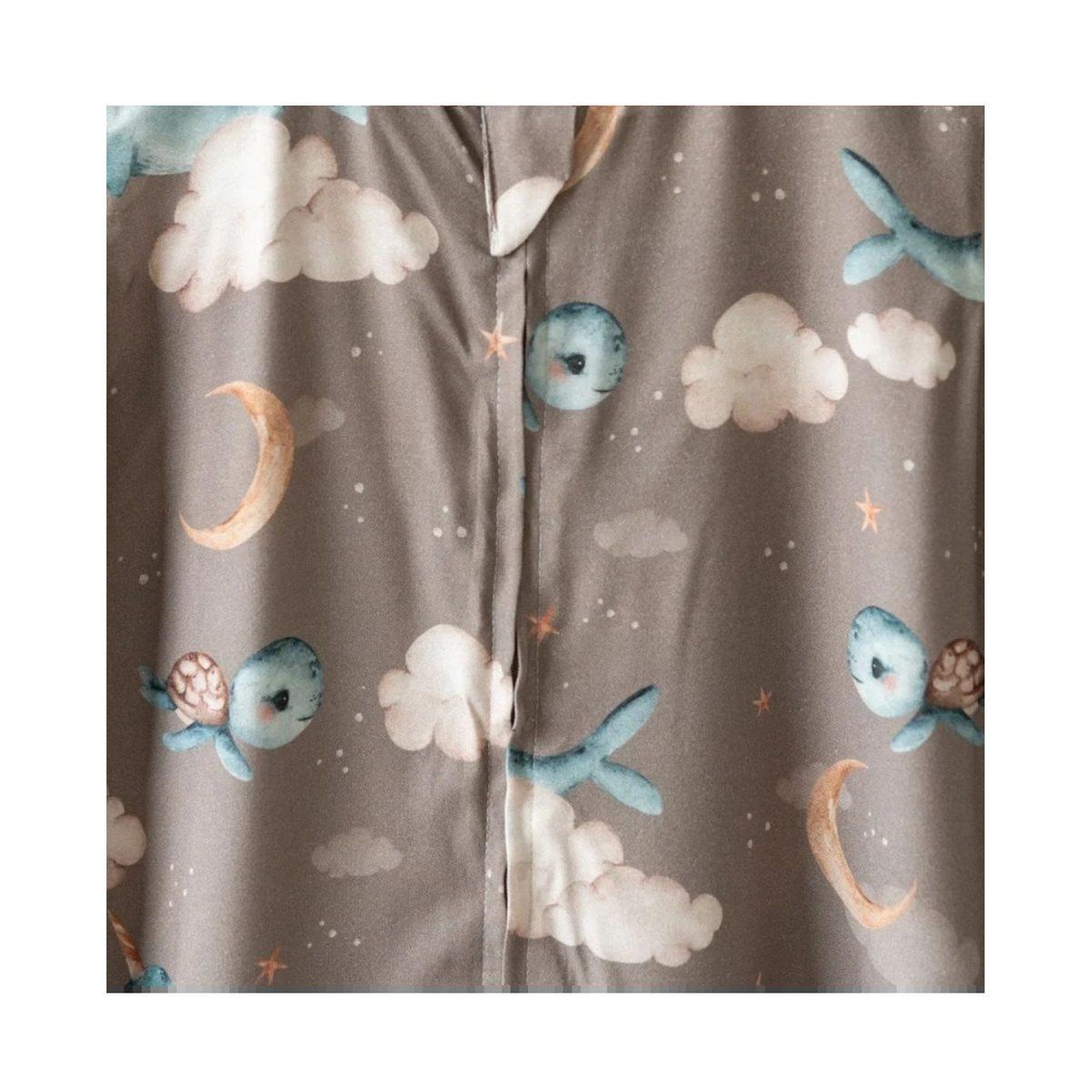 Voir la diapositive 5 : WALDIN Gigoteuse en bambou 50 × 90 cm 0,5 TOG - taille M - motif baleine, brun
