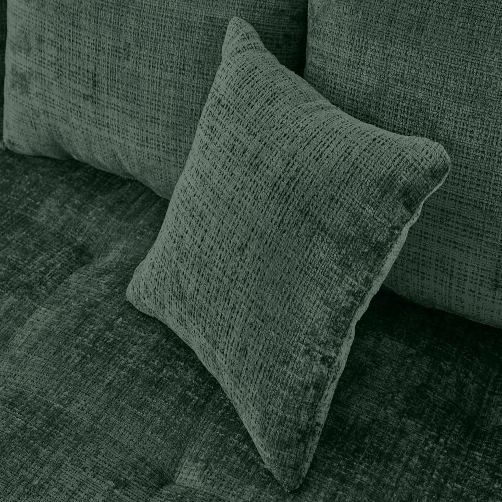 Voir la diapositive 2 : LISA DESIGN Rune - canapé d'angle droit 4 places en velours texturé