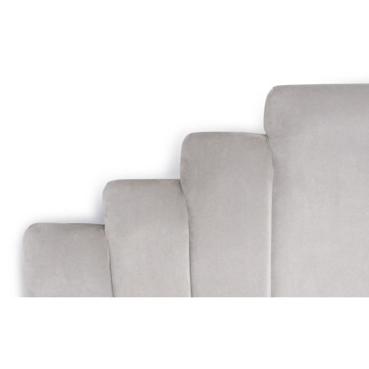 Paris Prix Tête de Lit en Velours  Renaya  180cm Argent