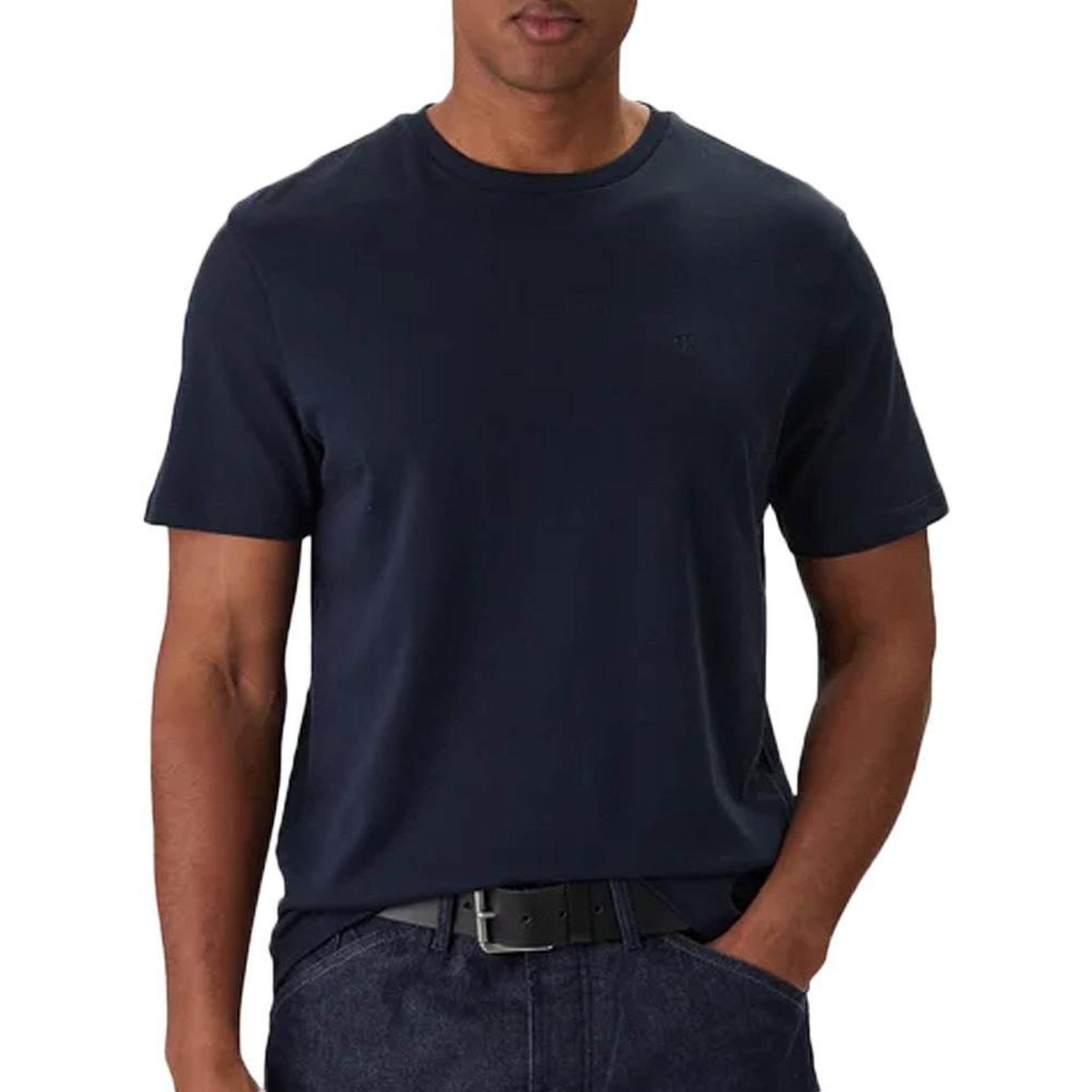 Voir la diapositive 1 : CALVIN KLEIN JEANS T-Shirt Marine Homme Calvin Klein Jeans Supima