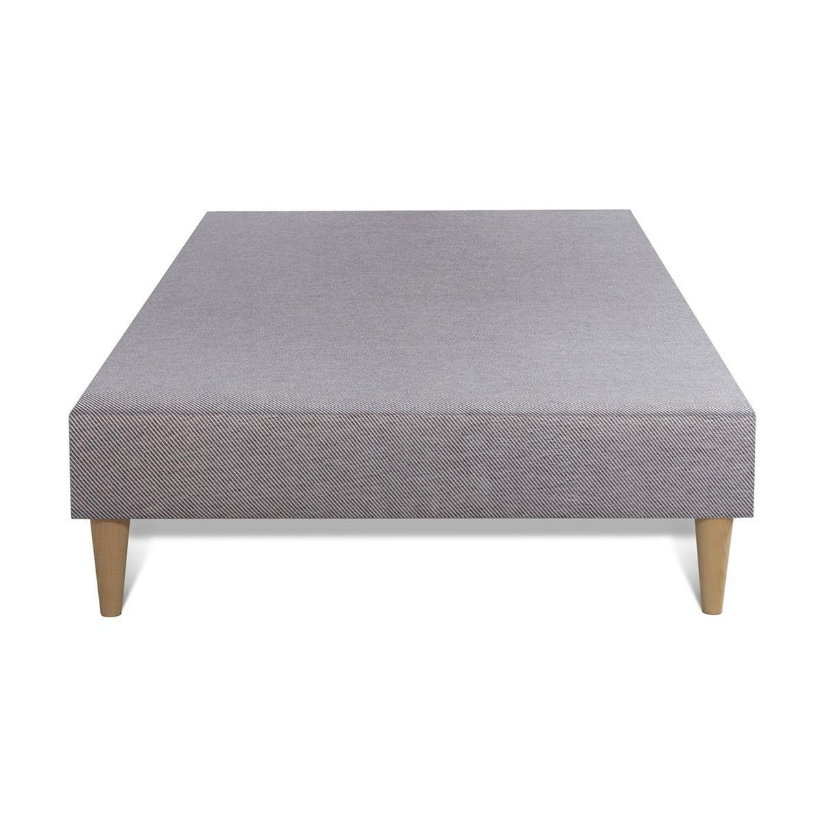SEPTNUITS Matelas + sommier gris Memo Luxe Ressorts ensachés + mémoire de forme 5 zones de confort MAXI épaisseur